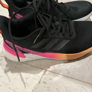 Adidas Women's Black and Pink Athletic Shoes